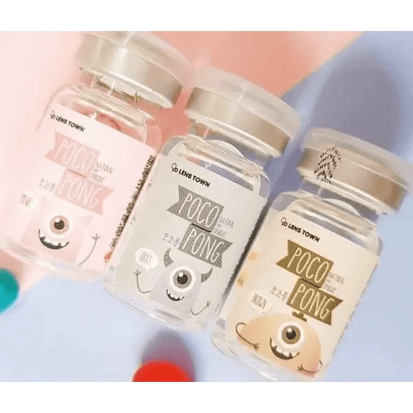LensTown Pocopong Brown — contact lens packaging