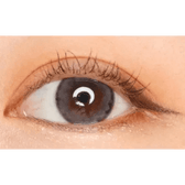 LensTown Pocopong Gray — single-eye close-up showing the contact lens appearance