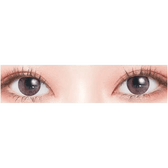 LensTown Pocopong Pink — both eyes wearing the contact lenses