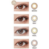 LensVery Poing Brown — contact lens appearance comparison