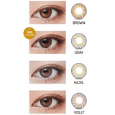 LensVery Poing Gray — contact lens appearance comparison