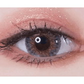 LensVery Poing Gray — single-eye close-up showing the contact lens appearance