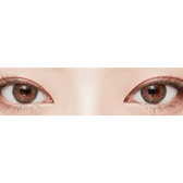LensVery Poing Gray — both eyes wearing the contact lenses