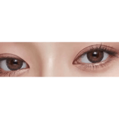 LensVery Poing Gray — both eyes wearing the contact lenses