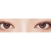 LensVery Poing Violet — both eyes wearing the contact lenses