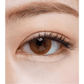 Olens Polla Brown — single-eye close-up showing the contact lens appearance