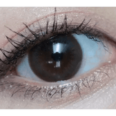 Olens Polla Choco — single-eye close-up showing the contact lens appearance
