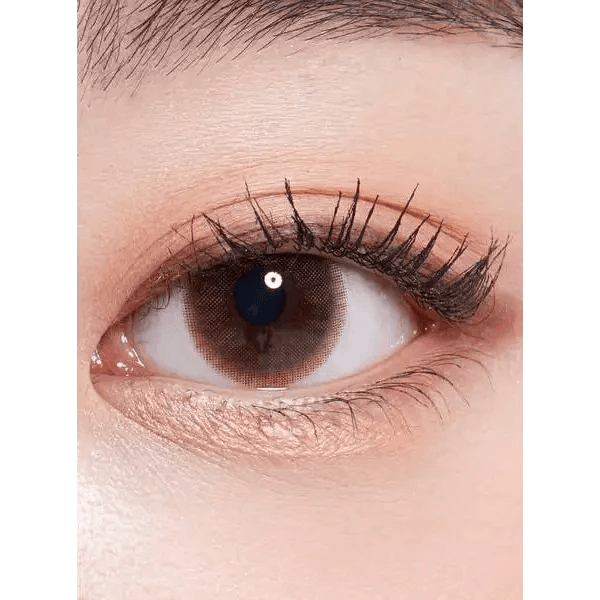 LensTown Precollege Brown — single-eye close-up showing the contact lens appearance