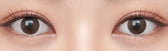 Olens Pure Teen Choco colored contact lens, 12.8mm graphic diameter, Monthly wear
