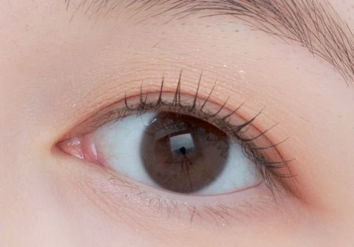 Olens Pure Teen Choco colored contact lens, 12.8mm graphic diameter, Monthly wear