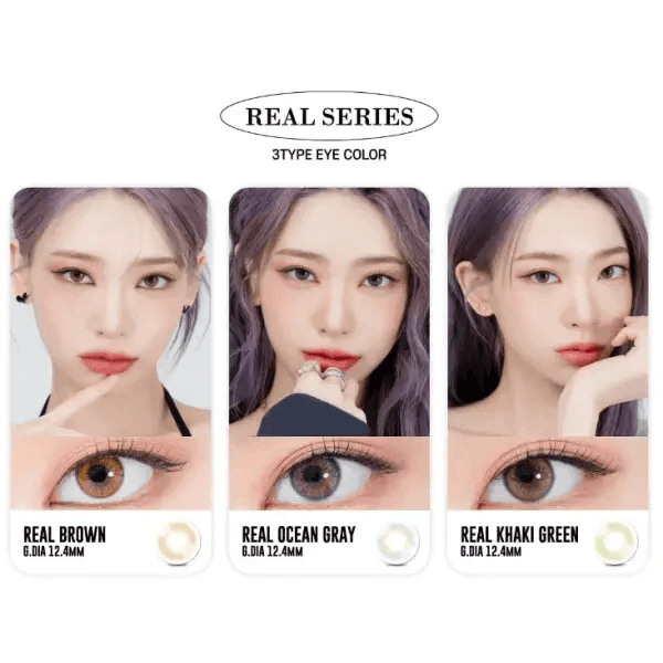 LensRang Real Brown — contact lens appearance comparison