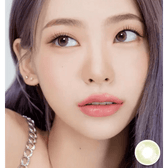 LensRang Real Khaki Green — model portrait showing the contact lens look