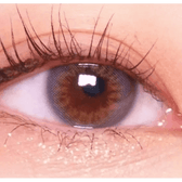 LensRang Real Ocean Gray — single-eye close-up showing the contact lens appearance