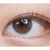 LensRang Real Ocean Gray — single-eye close-up showing the contact lens appearance