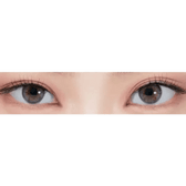 LensRang Real Ocean Gray — both eyes wearing the contact lenses