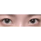 LensRang Real Ocean Gray — both eyes wearing the contact lenses