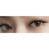 Olens Real Ring 1Day Brown (20p) — both eyes wearing the contact lenses