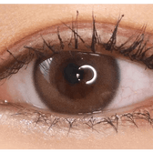 Olens Real Ring 1Day Brown (20p) — single-eye close-up showing the contact lens appearance
