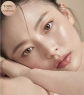 Olens Real Ring Brown Toric (For astigmatism) colored contact lens, 12.5mm graphic diameter, Monthly wear