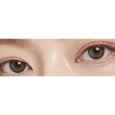 Olens Real Ring Gray — both eyes wearing the contact lenses