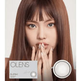 Olens Real Ring Gray — model portrait showing the contact lens look