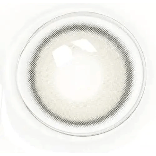 Olens Real Ring Gray colored contact lens, 12.5mm graphic diameter, Monthly wear