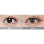 Olens Real Ring Gray — contact lens appearance comparison