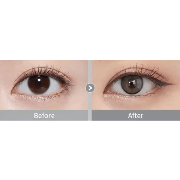 Olens Real Ring Gray — contact lens appearance comparison