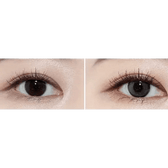 Olens Real Ring Gray — both eyes wearing the contact lenses