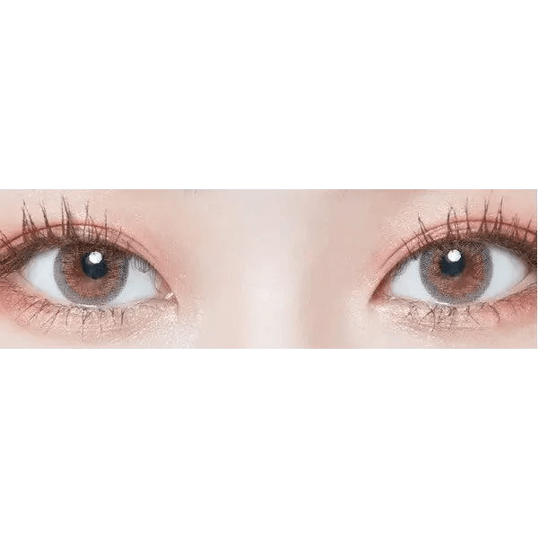 LensTown Retears Gray — both eyes wearing the contact lenses