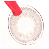 LensTown Retears Violet — contact lens held with tweezers