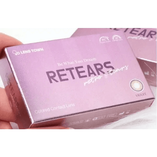 LensTown Retears Violet — contact lens packaging