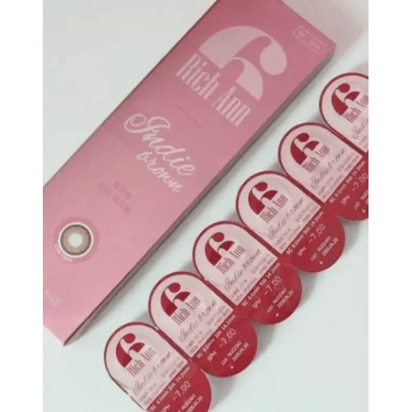 LensVery Rich Ann Indie Brown (6p) — contact lens packaging