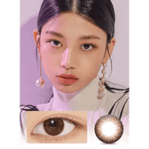 LensVery Rich Ann Jenny Brown (6p) — model portrait showing the contact lens look