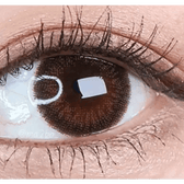 LensVery Rich Ann Jenny Brown (6p) — single-eye close-up showing the contact lens appearance