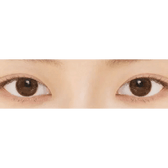 LensVery Rich Ann Jenny Brown (6p) — both eyes wearing the contact lenses