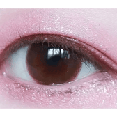 LensVery Rich Ann Latte Brown (6p) — single-eye close-up showing the contact lens appearance