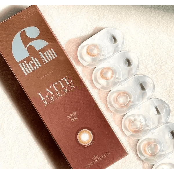 LensVery Rich Ann Latte Brown (6p) — contact lens packaging