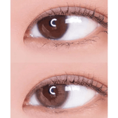 LensVery Rich Ann Mellow Brown (6p) — single-eye close-up showing the contact lens appearance