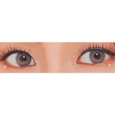 LensVery Rich Ann Mellow Gray (6p) — both eyes wearing the contact lenses