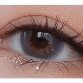 LensVery Rich Ann Mellow Gray (6p) — single-eye close-up showing the contact lens appearance