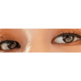 LensVery Rich Ann Natural Brown (6p) — both eyes wearing the contact lenses