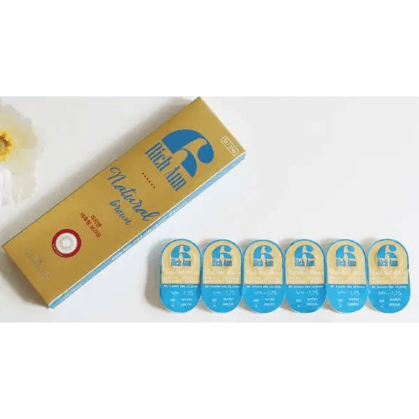 LensVery Rich Ann Natural Brown (6p) — contact lens packaging