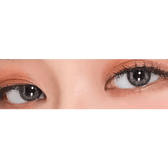 LensVery Rich Ann Natural Gray (6p) — both eyes wearing the contact lenses