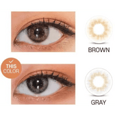 LensVery Rich Ann Natural Gray (6p) — contact lens appearance comparison