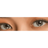 LensVery Rich Ann Shine Gray (6p) — both eyes wearing the contact lenses