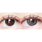 LensTown Romantea London 1Day Gray (10p) — both eyes wearing the contact lenses