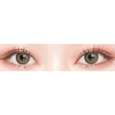 LensTown Romantea London 1Day Brown (10p) — both eyes wearing the contact lenses