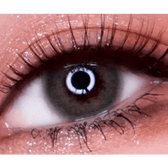 LensTown Romantea London 1Day Olive Green (10p) — single-eye close-up showing the contact lens appearance