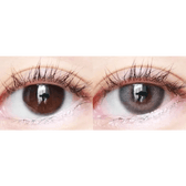 LensTown Romantea London Gray — both eyes wearing the contact lenses
